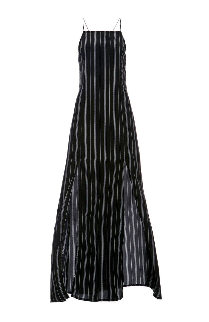 Glamorous Double Split Maxi Dress In Black White Dailylook