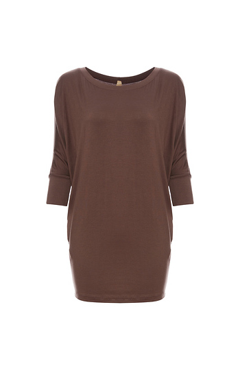 Nina Dolman Round Neck Modal Jersey Top Slide 1