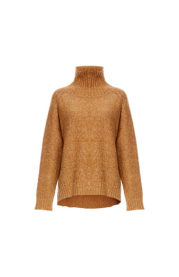 Zoe Turtleneck Speckled Sweater Slide 1