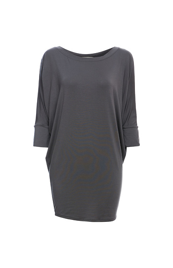 Nina Dolman Round Neck Modal Jersey Top Slide 1