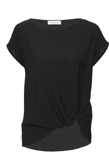 Side Knot Short Sleeve Top Slide 1