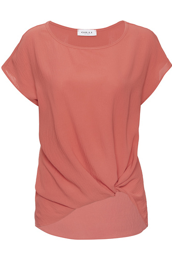 Side Knot Short Sleeve Top Slide 1