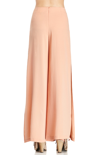 side button palazzo pants