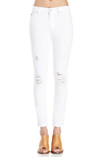RES Denim Kitty Skinny Jeans in John Snow in White | DAILYLOOK