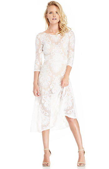 For Love & Lemons San Marcos Maxi Dress in White | DAILYLOOK