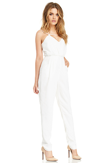 Finders Keepers The Someday Jumpsuit in Ivory | DAILYLOOK