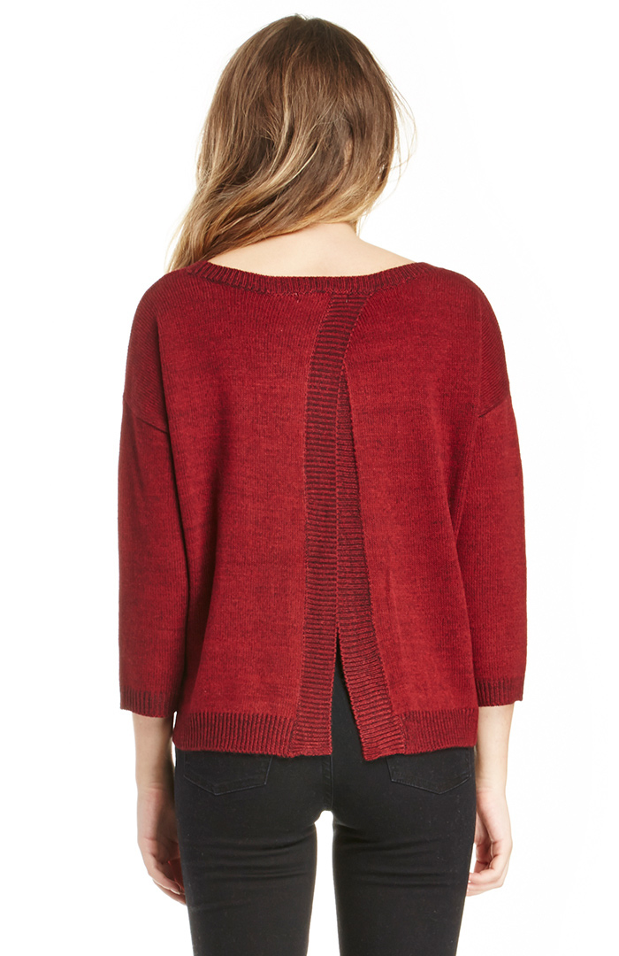 BB Dakota Stills Sweater in Red | DAILYLOOK