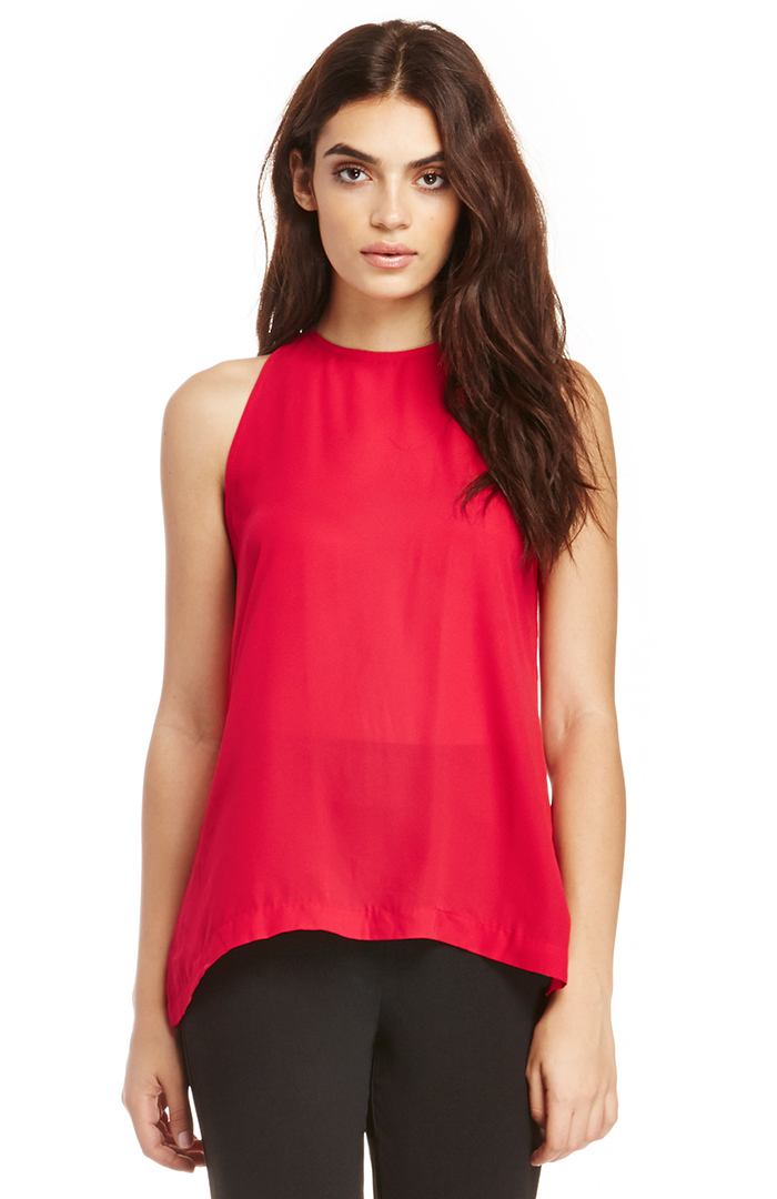 BB Dakota Gina Top in Red | DAILYLOOK