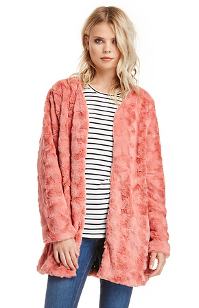 Minkpink on sale shearling coat