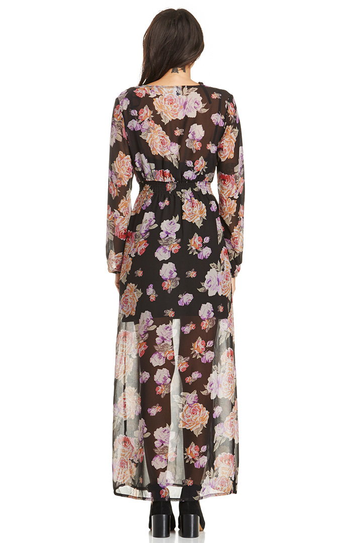 Light Floral Breeze Maxi Dress in Floral Multi | DAILYLOOK