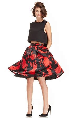 Lucy Paris Stone Patterned Circle Skirt