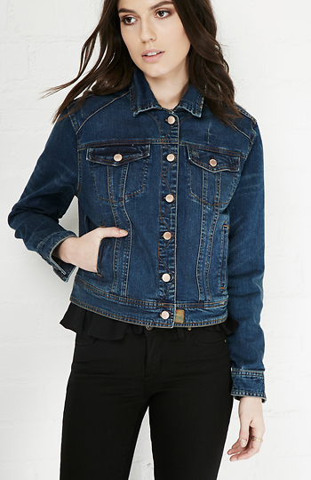 Velvet Heart Gloria Classic Jean Jacket in Blue | DAILYLOOK