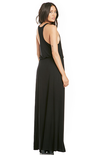 DAILYLOOK Drop Waist Maxi Dress in Black | DAILYLOOK