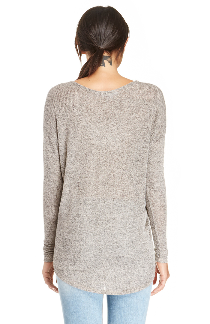 Dolman Sleeve Knit Top in Taupe | DAILYLOOK