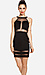 Mesh Insert Bodycon Dress Thumb 1