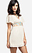 Embroidered Waist Lace Dress Thumb 2