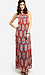 Ikat Print Maxi Dress Thumb 1