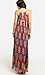 Ikat Print Maxi Dress Thumb 3