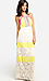Fluorescent Detail Lace Maxi Dress Thumb 1