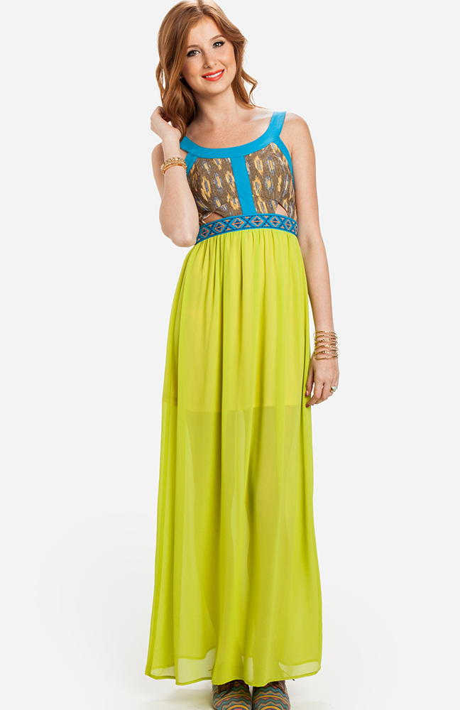 Vibrant Tribal Maxi Dress In Green DAILYLOOK   L2ltYWdlcy9wcm9kdWN0L2RyZXNzL0RMLTgzMzYwX1YxLmpwZw== H SH1080 MW700 