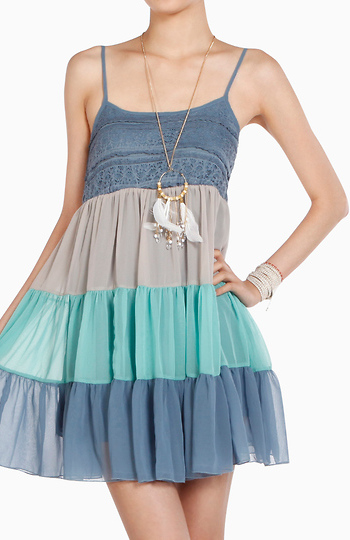 Tiered Ombre Dress Slide 1