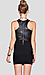 Faux Leather Combo Dress Thumb 3