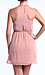 Sleeveless Pink Polka Dot Dress Thumb 3