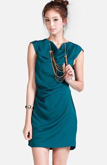 Sleeveless Rouching Dress Slide 1