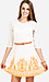 Neon Embroidered Lace Dress Thumb 1