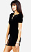 Short Sleeve Velour Dress Thumb 2