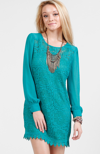 Senorita Lace Tunic Dress Slide 1