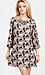 Scribble Print Tunic Dress Thumb 1