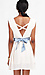 Embroidered Bow Mini Dress Thumb 3