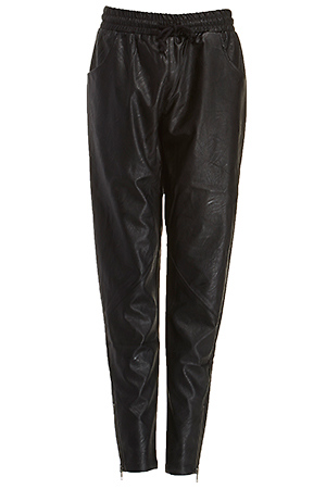 vegan leather jogger pants