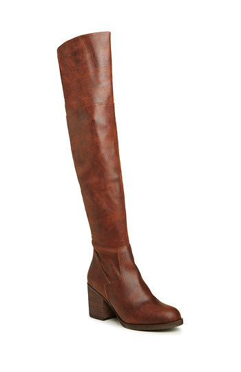 Steve Madden Odyssey Knee High Boots in Brown | DAILYLOOK