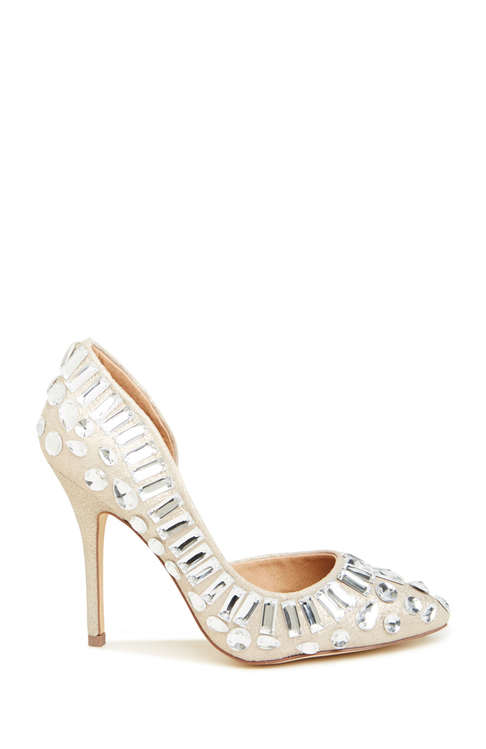 Steve Madden Galactik Heels in Gold | DAILYLOOK