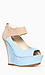 Two Tone Ankle Strap Wedges Thumb 1