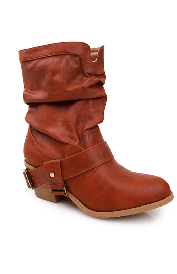 Western Slouch Ankle Booties Slide 1