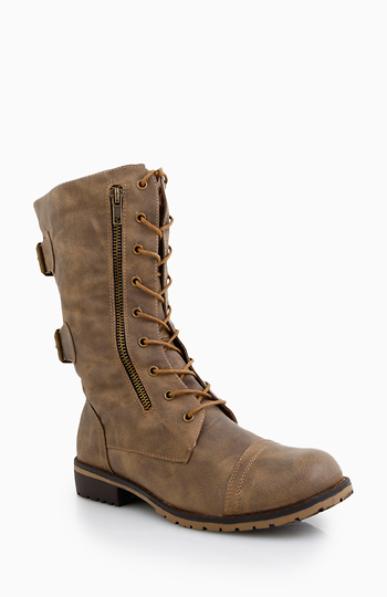 Vintage Combat Boots Slide 1