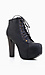 Mega Platform Lace Up Booties Thumb 1