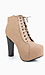 Mega Platform Lace Up Booties Thumb 1