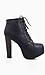 Mega Platform Lace Up Booties Thumb 2