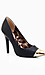 Metallic Pointed Toe Pumps Thumb 1