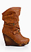 Buckle Wedge Boots Thumb 2