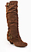 Slouch Suede Buckle Boots Thumb 1