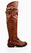 Double Buckle Knee High Riding Boots Thumb 2