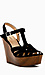 Wooden Wedge Sandals Thumb 1