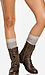 Checkered Knit Knee High Socks Thumb 4