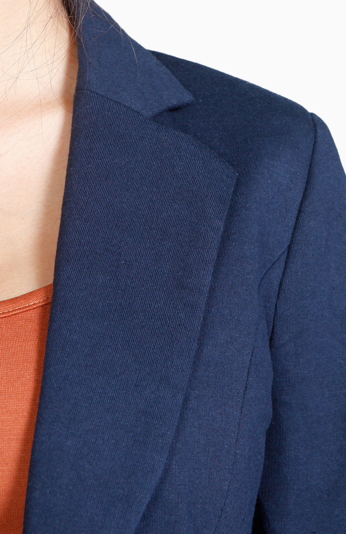 Elbow Patch Blazer in Navy | DAILYLOOK