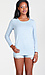 Cotton Long Sleeve U Neck Tee Thumb 1